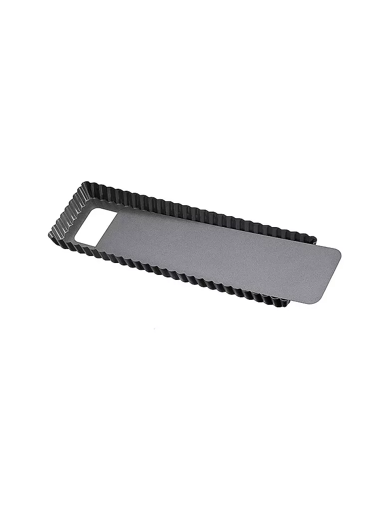 LA FORME Tarteform mit Hebeboden rechteckig 35x13cm grau