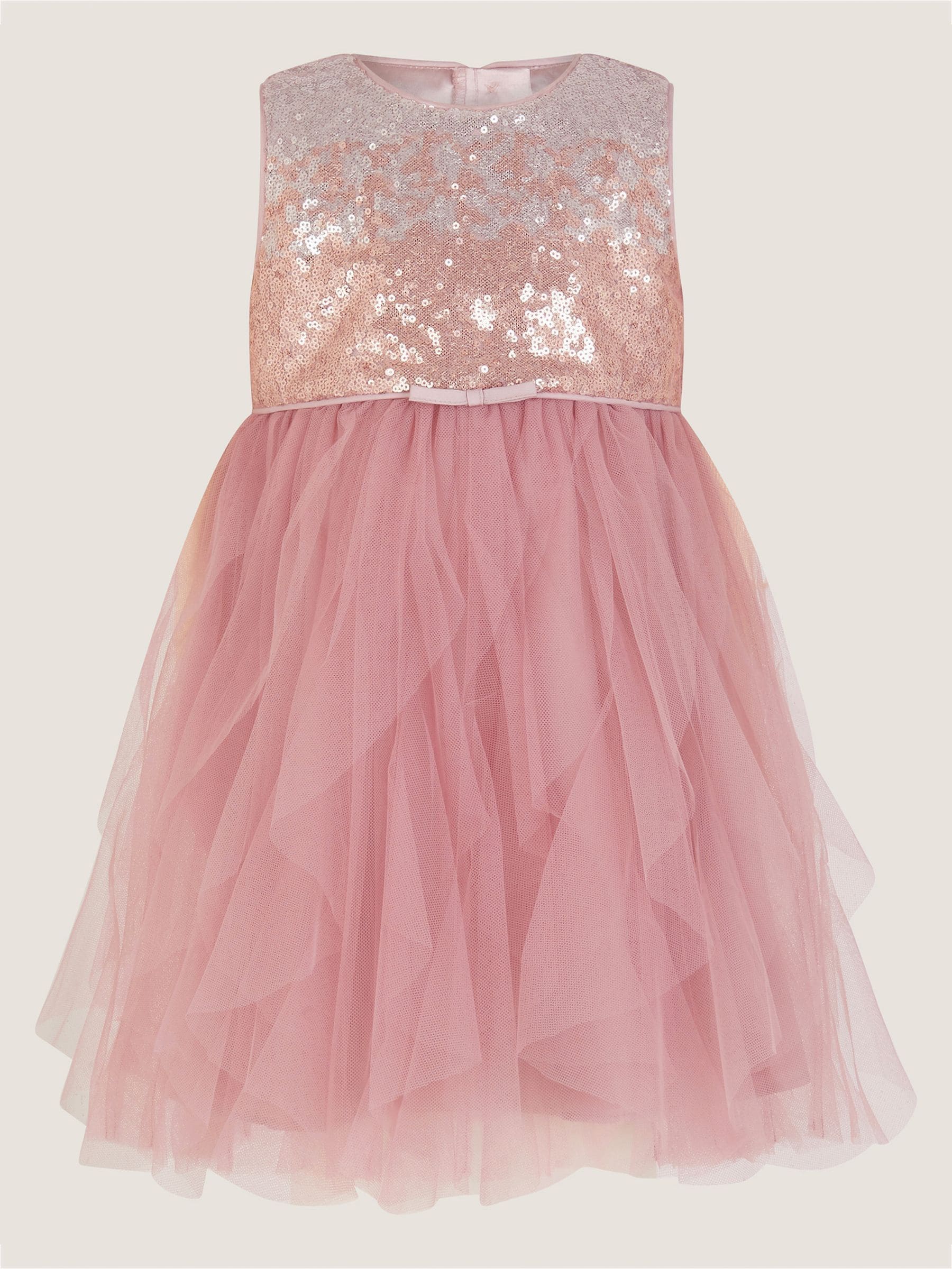 Monsoon Baby Simone Sequin Tulle Ruffle Dress