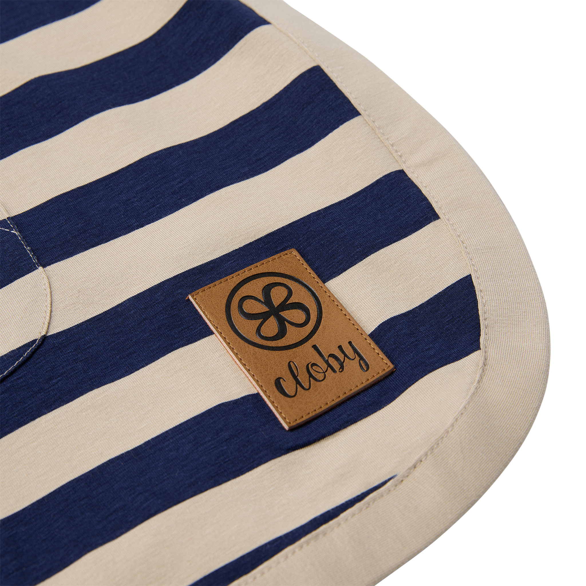 UV Poncho Navy/Sandy Stripe