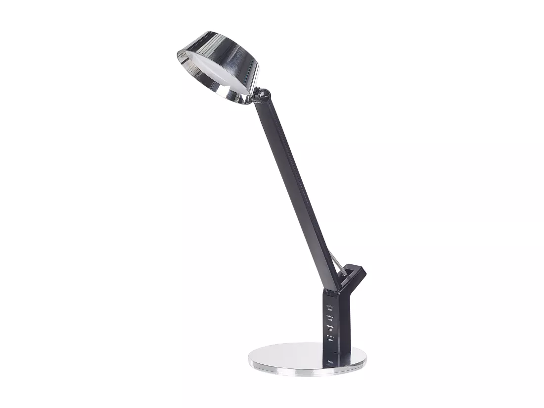 Lampe de bureau LED CHAMAELEON Avec variateur Métal Argenté