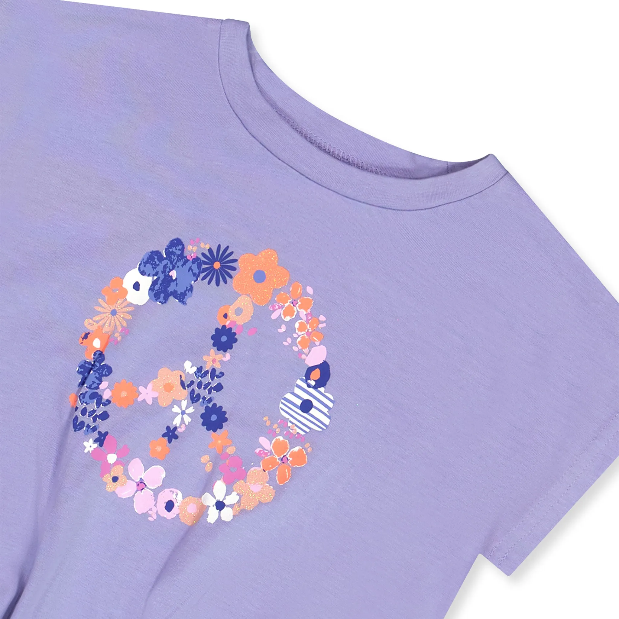 Deux par Deux T-shirt Noeud Paix Champs 3-6ans