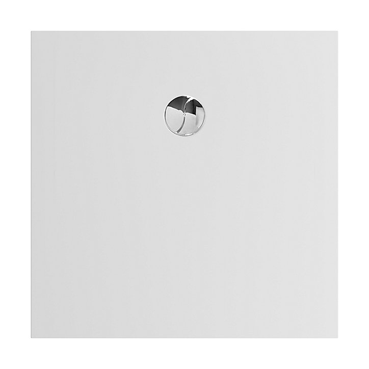 Receveur de douche 90 x 90 cm, recoupable, blanc, Allibert Karbon