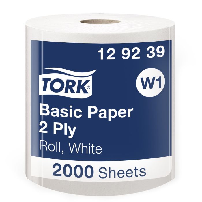 Tork W1 129239 Universal Wiper 320 2-lgs wit 680 mtr x 27 cm pak à 1 rol/2000 vel (129239)