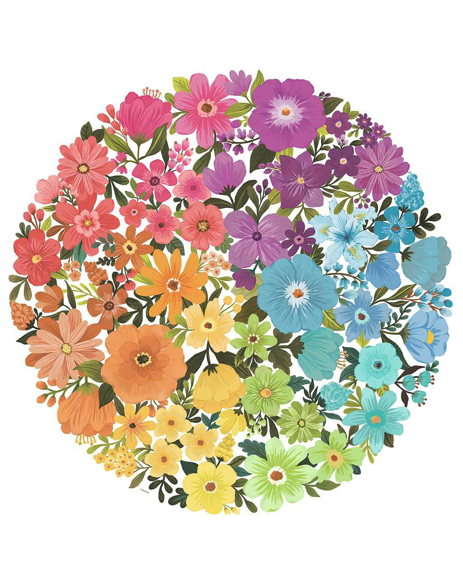 Puzzle Circle of Colors - FLOWERS 500-teilig