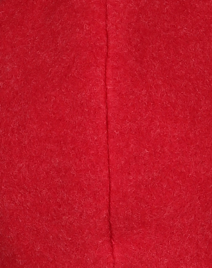 Woll-Mütze JONAS FLEECE mit Plüschfutter in rot/natur