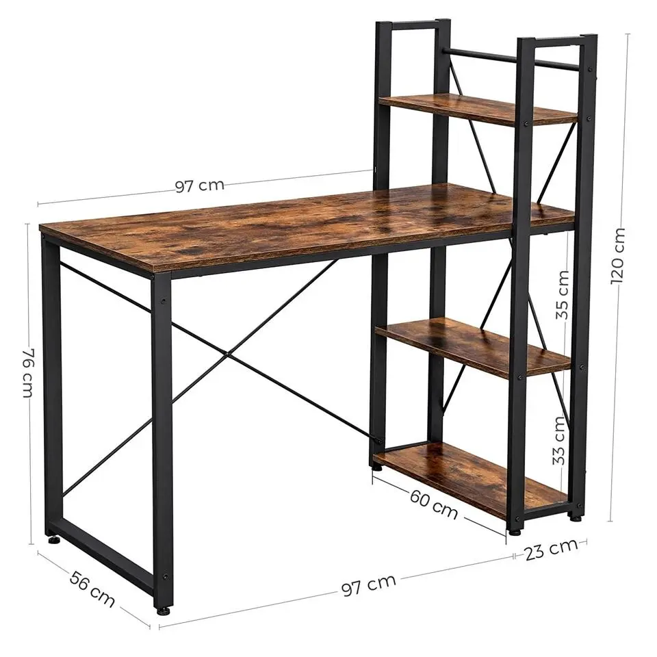Bobbel Home - Werkbureau - Hout - Bruin