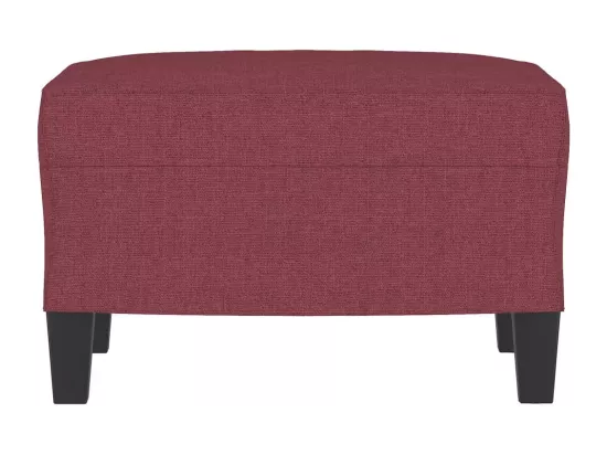 Repose-pied Rouge bordeaux 60x50x41 cm Tissu