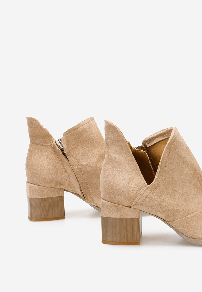 Bottines à gros talon kaki Nivana