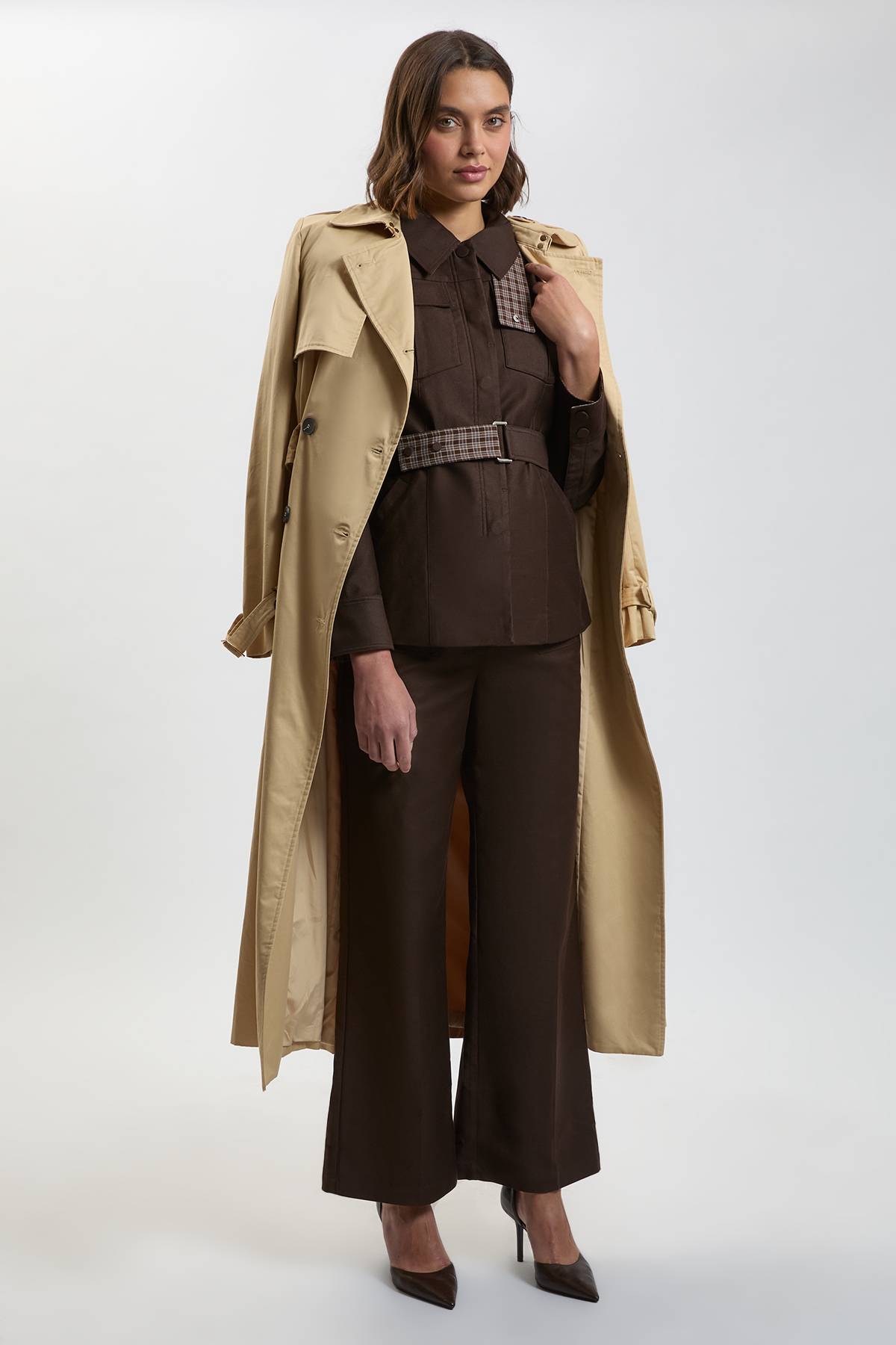 KarenMillen Pantalon Tailleur À Poches En Sergé Stretch