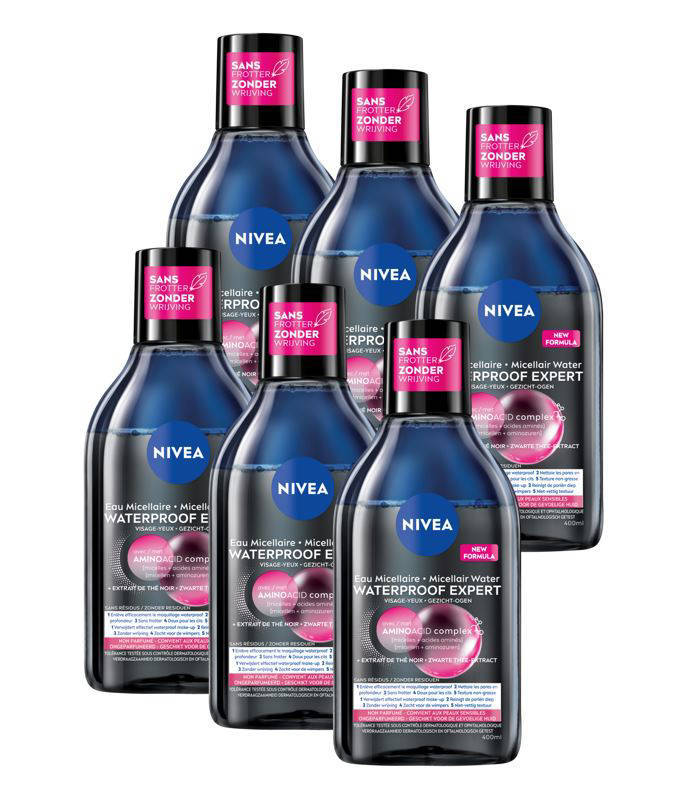 NIVEA Micellair Expert Make-Up Remover Water - 6 x 400 ml