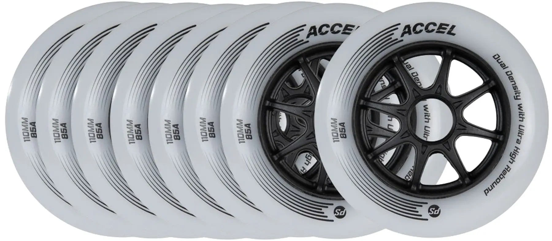 Powerslide Accel Inliner Wheels 8-Pak - Hjul Inliners | SkatePro