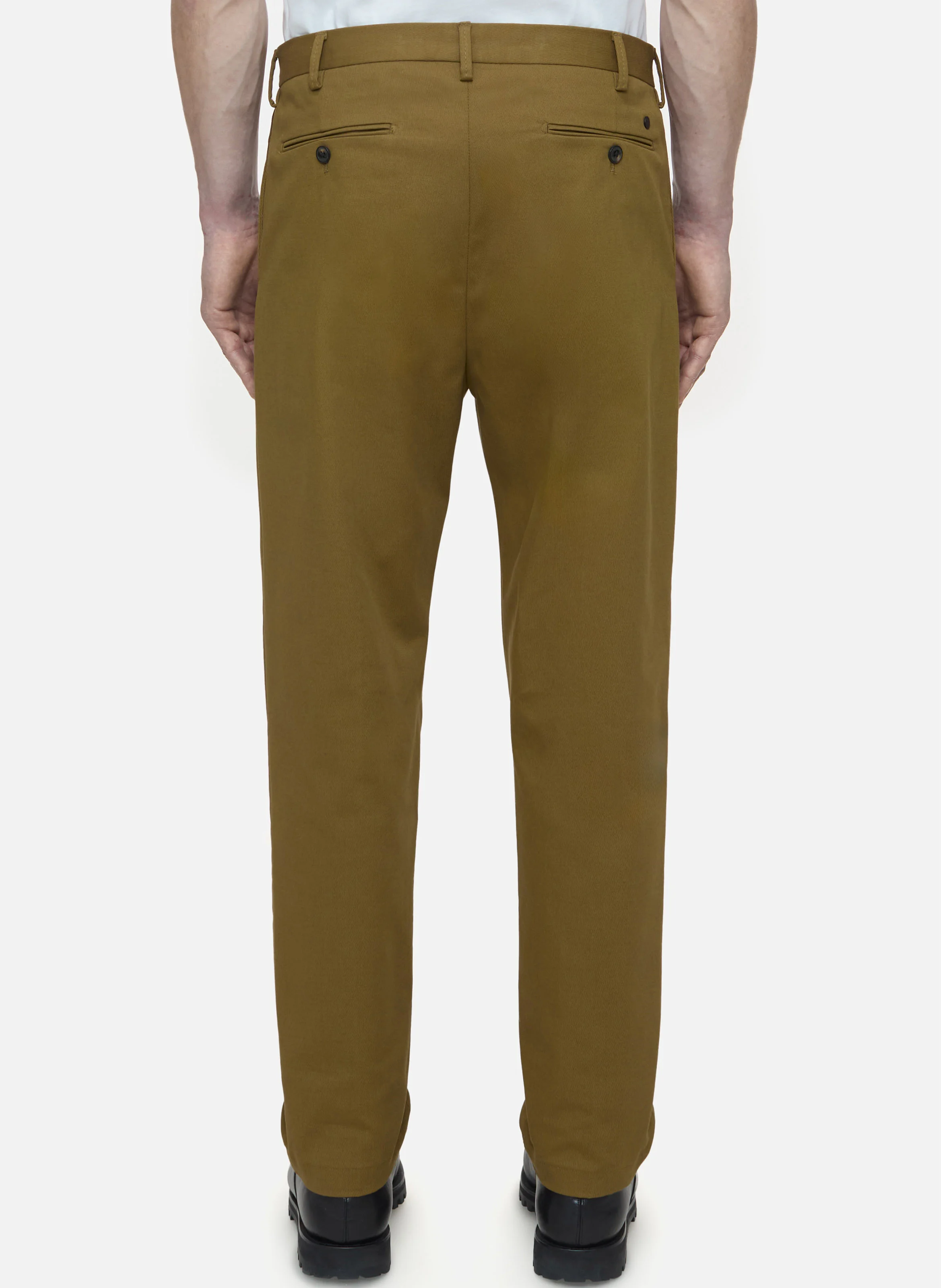 BERGEN - Chino en sergé de coton stretch| Doré