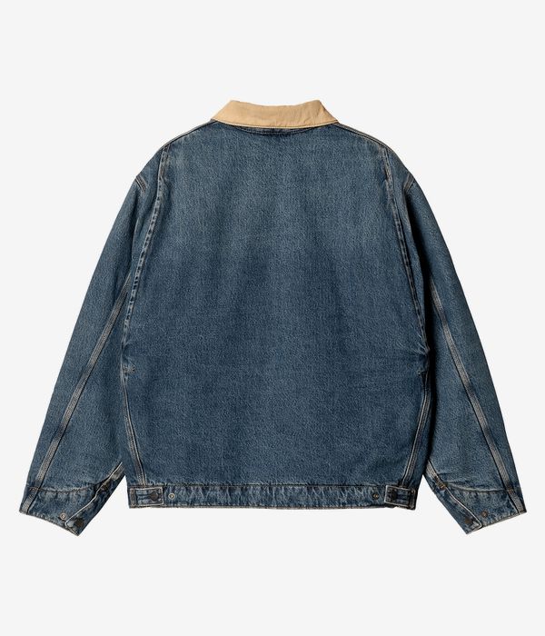 Carhartt WIP OG Detroit Smith Jacke (blue dusty h brown worn used was)