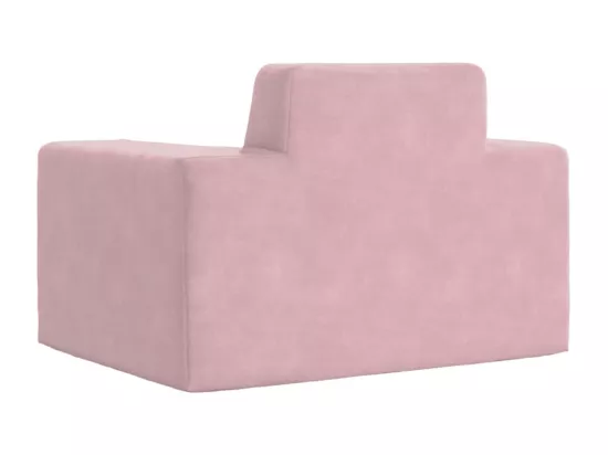 Canapé pour enfants Rose Peluche douce