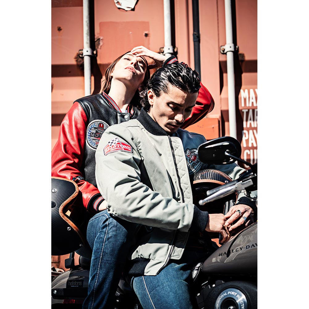 Helstons - Blouson Twin Motul Gris