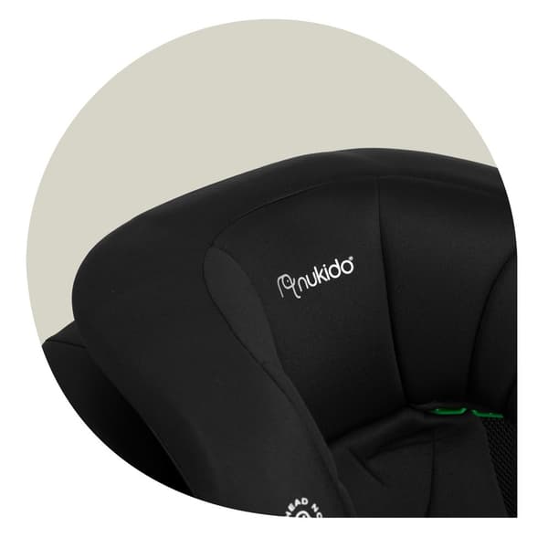 Nukido Louis Soft Bilsete Svart 15-36kg ISOFIX