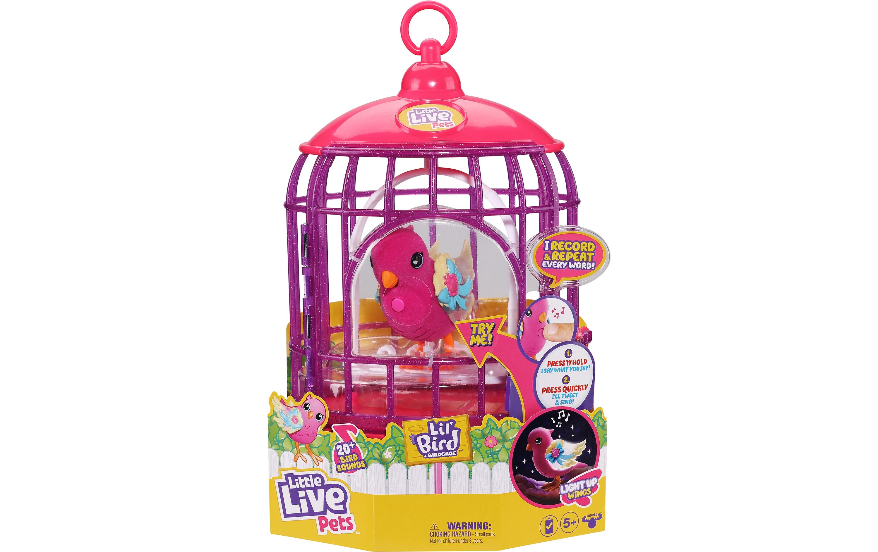 Spielfigurenset Lil Bird Vogel und Käfig TiaraInteraktives Spielset