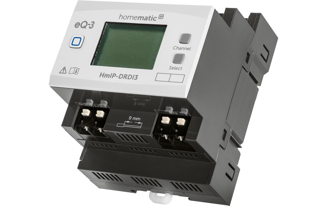 Smart Home Dimmaktor für Hutschienenmontage 3-fach<br>Smart ausbauen, komfortabel Dimmen – HmIP-DRDI3