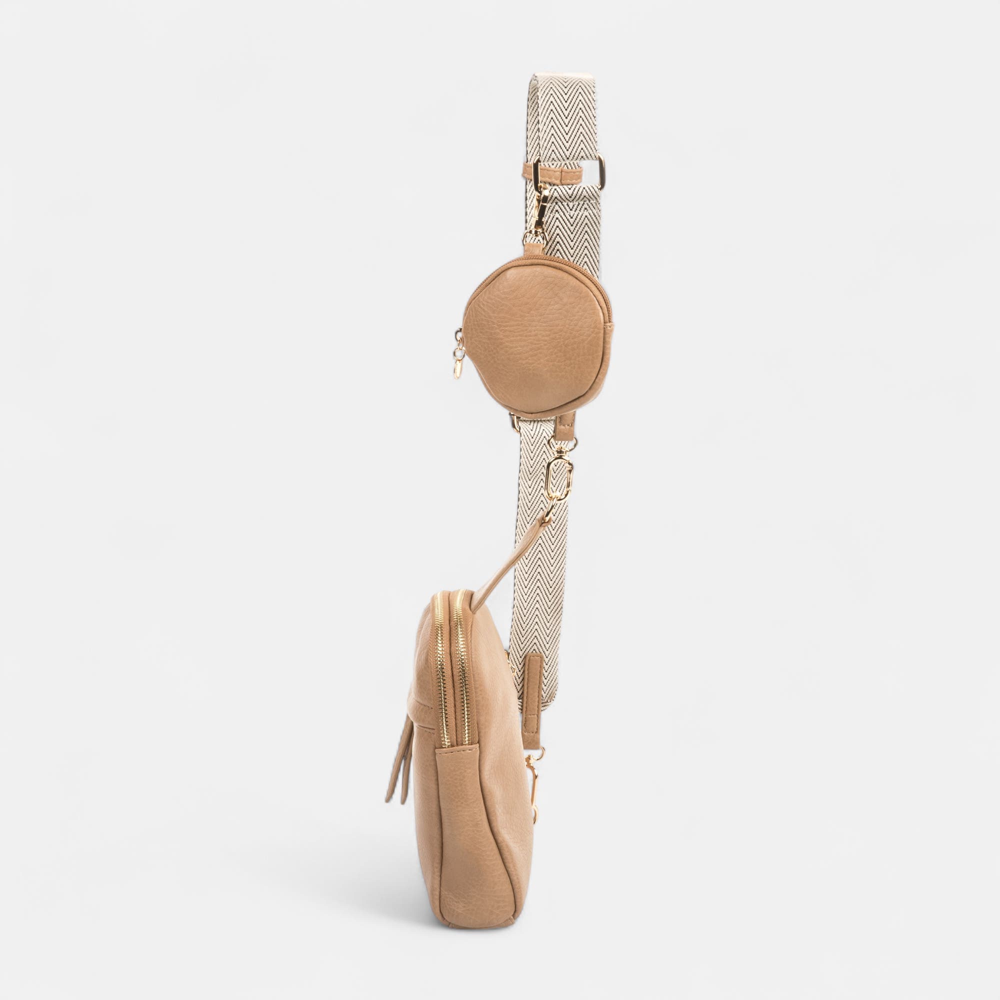 Pochette pour téléphone beige