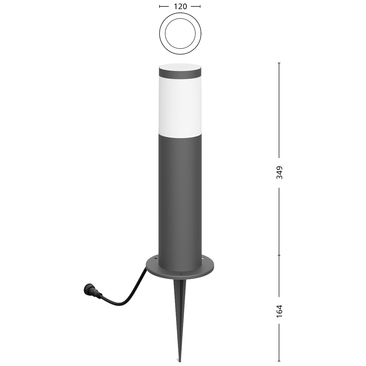 Philips GardenLink LV Utrecht hagelampe 6W (varm)