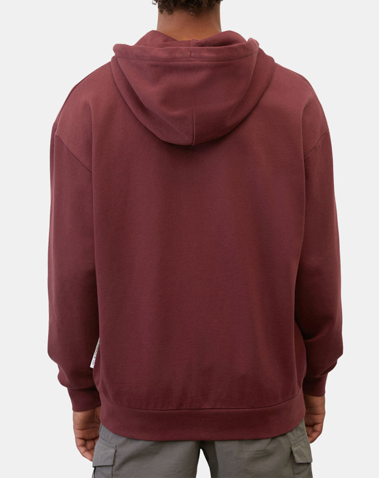 Marc O'Polo Sweat zippé à capuche 100% Coton Bio bordeaux