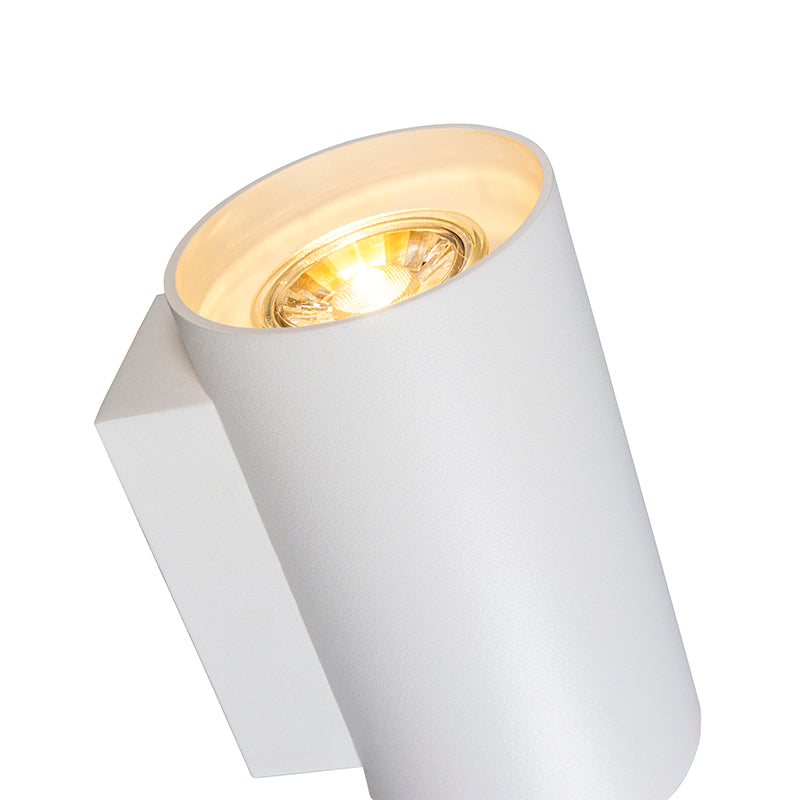 QAZQA Moderne wandlamp wit rond 2-lichts - Sandy