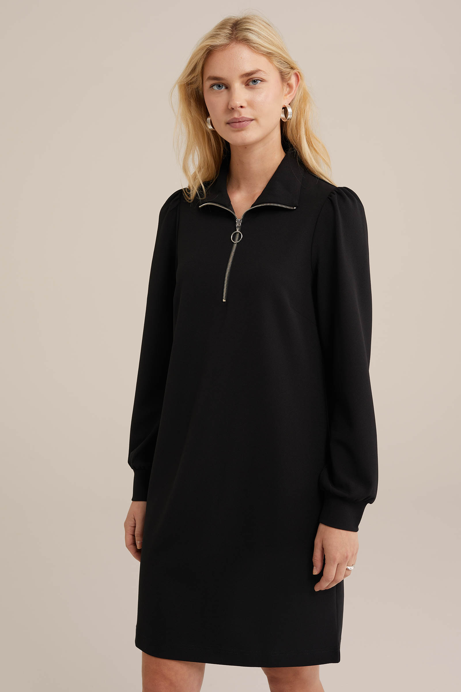 jersey jurk WE Fashion Zwart