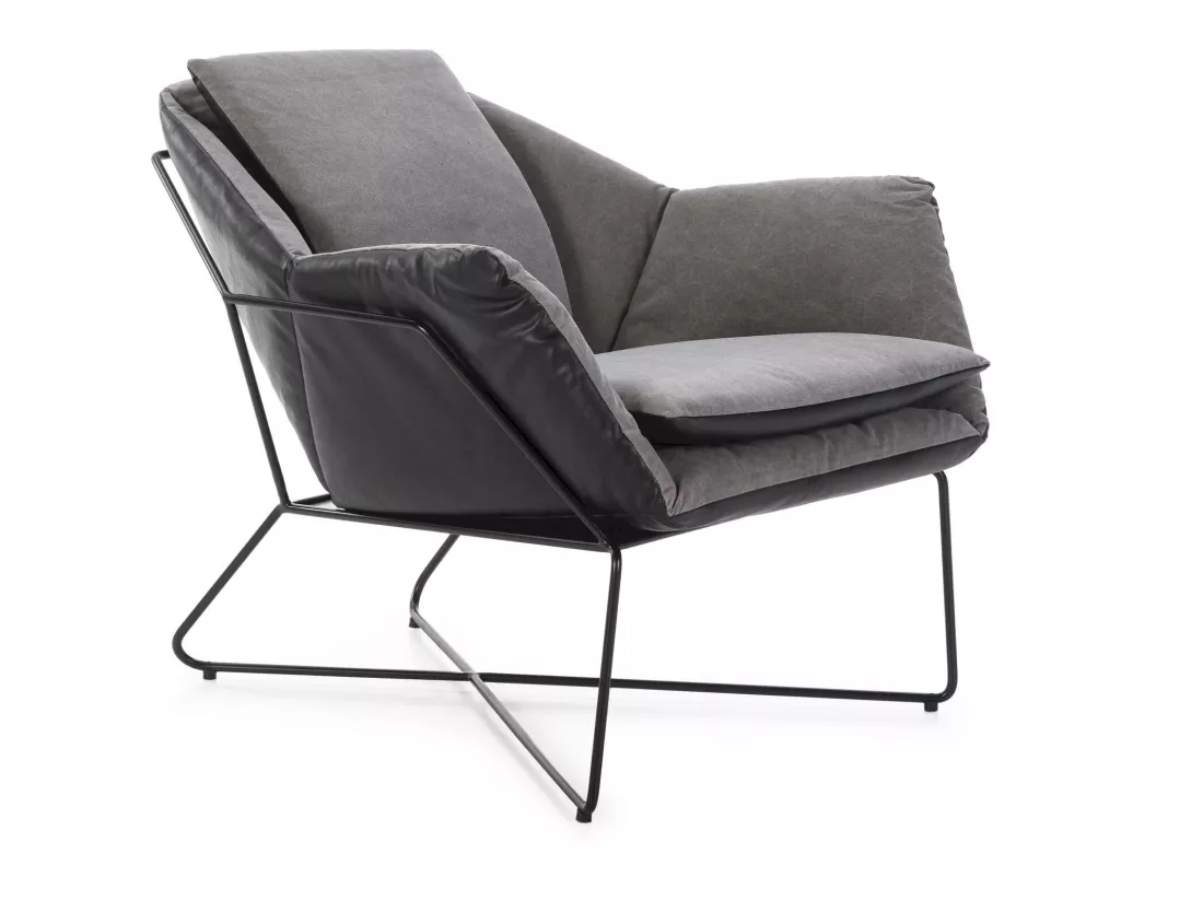 Fauteuil Relaxation Design Élégant et Moderne Gris Anthracite