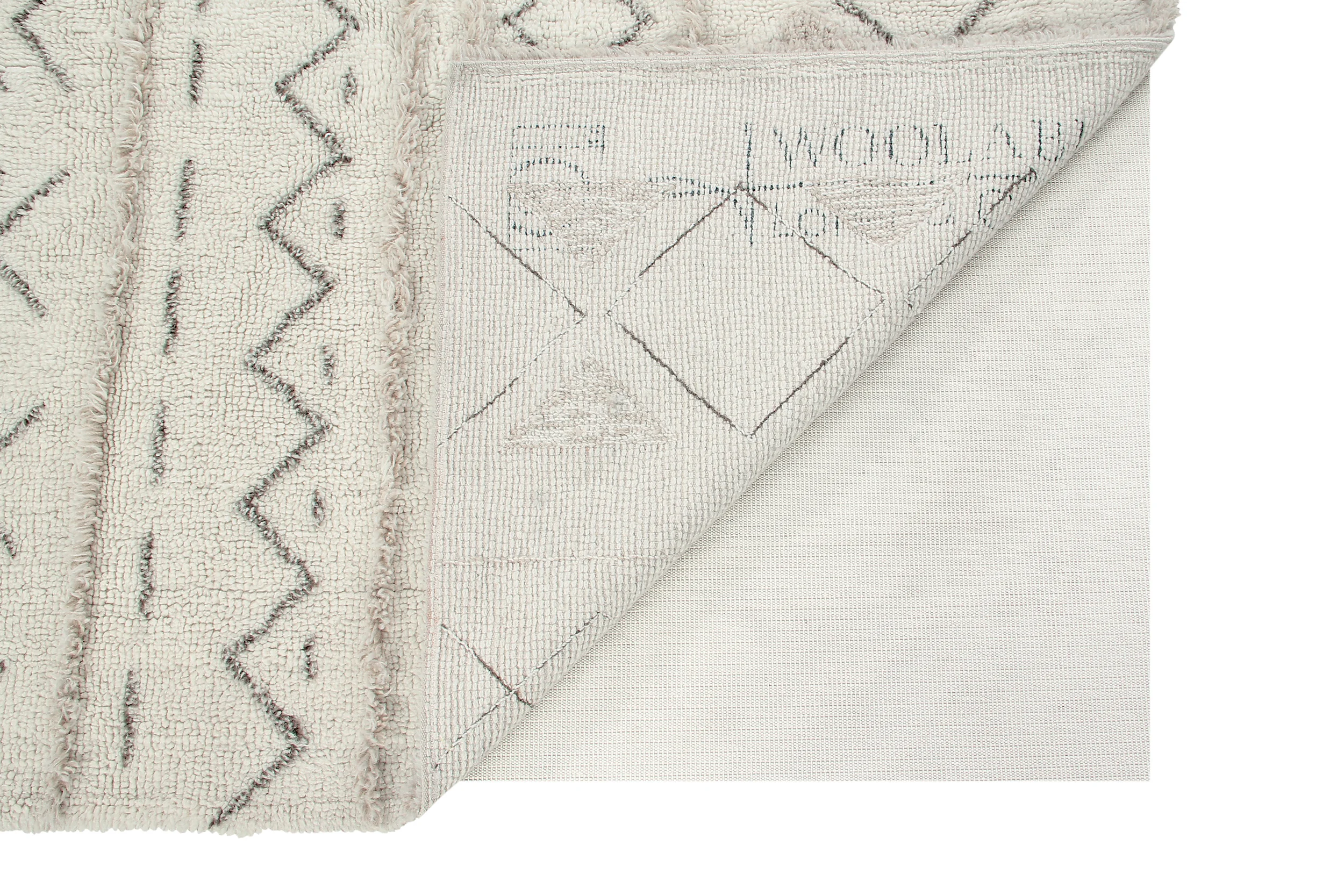 LAKOTA DAY - Tapis rectangulaire en laine lavable | Beige