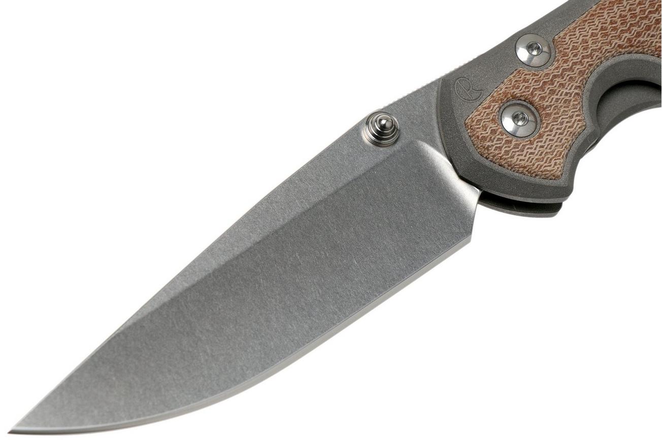 Chris Reeve Sebenza 31 Large Natural Micarta inlay L31-1212 zakmes