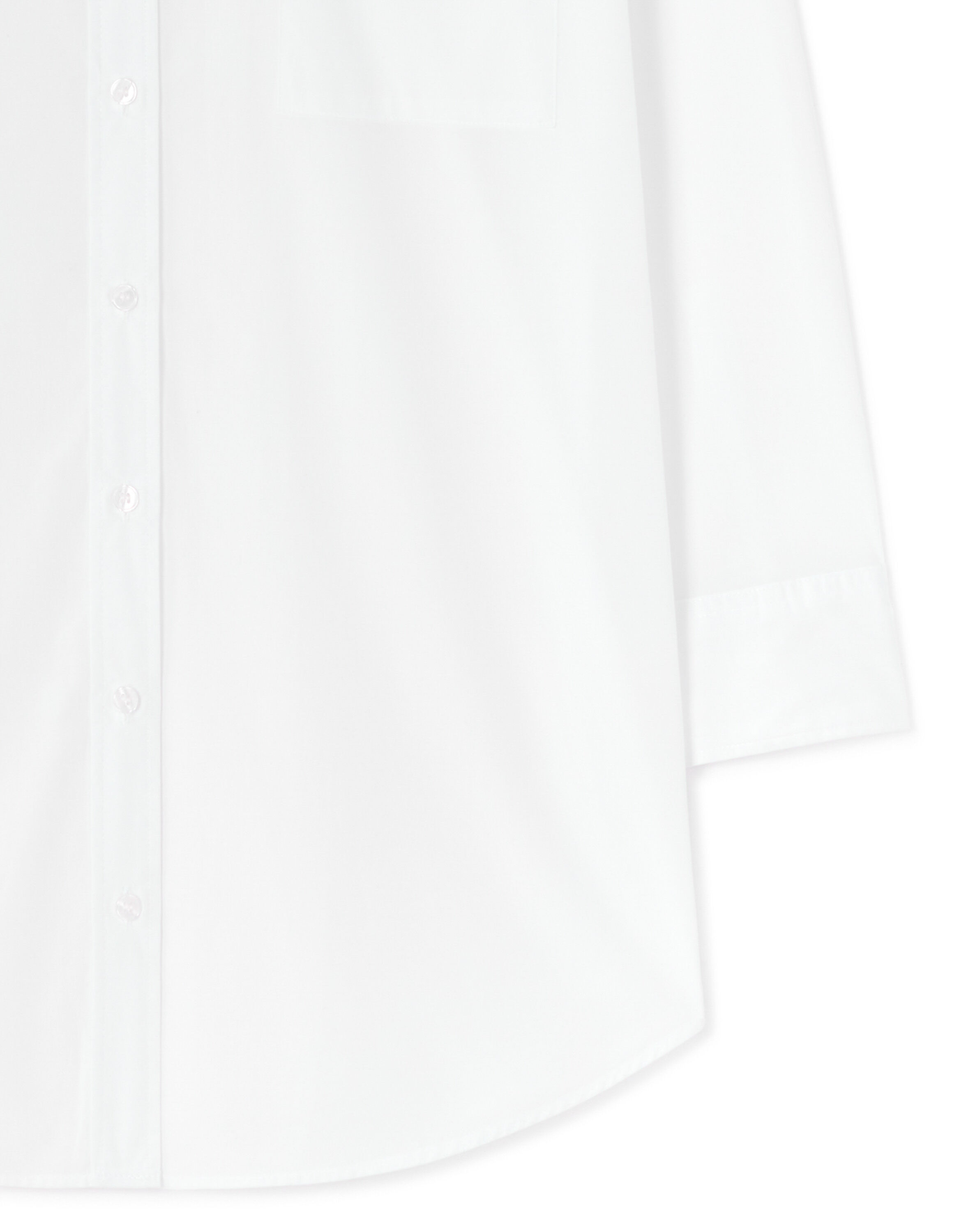 Chemise oversize 100% coton - blanc