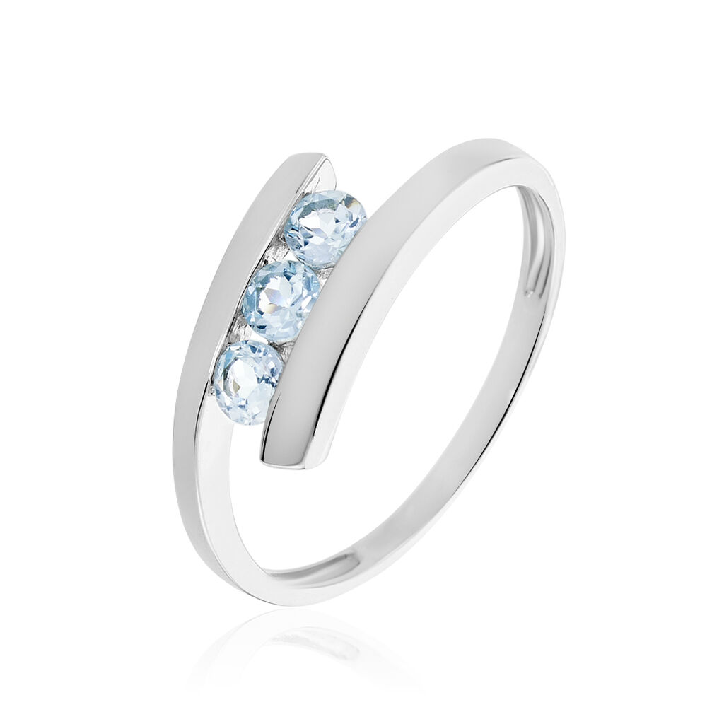 Bague Sally Or Blanc Topaze