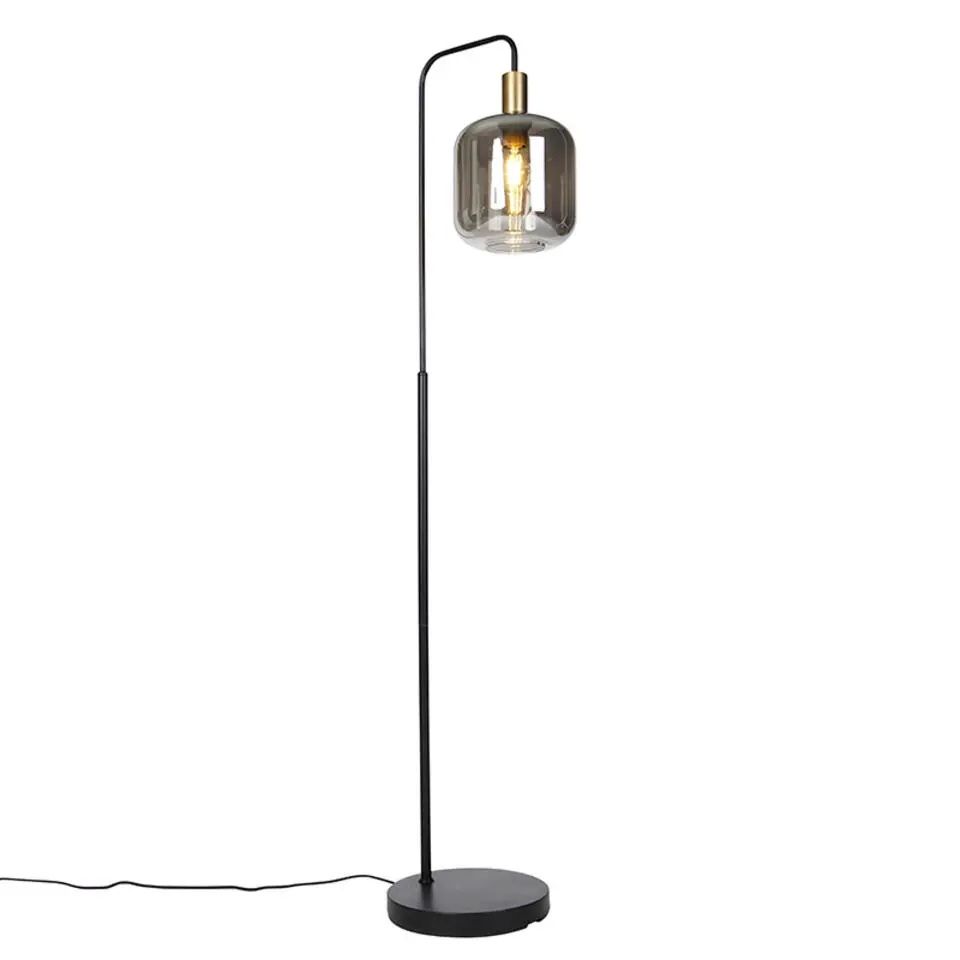 Qazqa vloerlampen zuzanna grijs e27