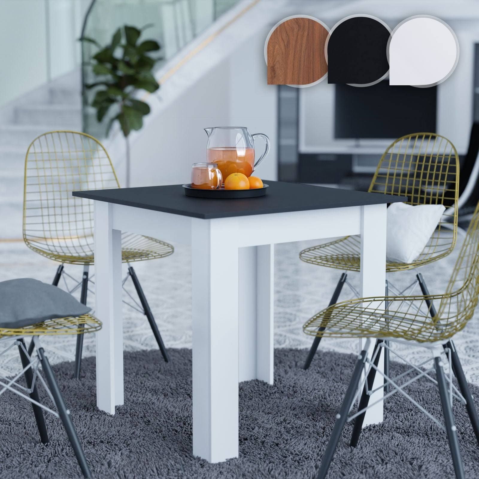 MIADOMODO Dining Room Table Square 80x80x76 5 cm