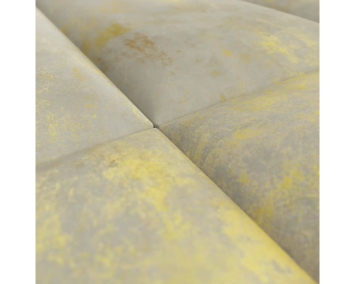 Wandkussen print goud beton fluweel look 30 x 60 cm