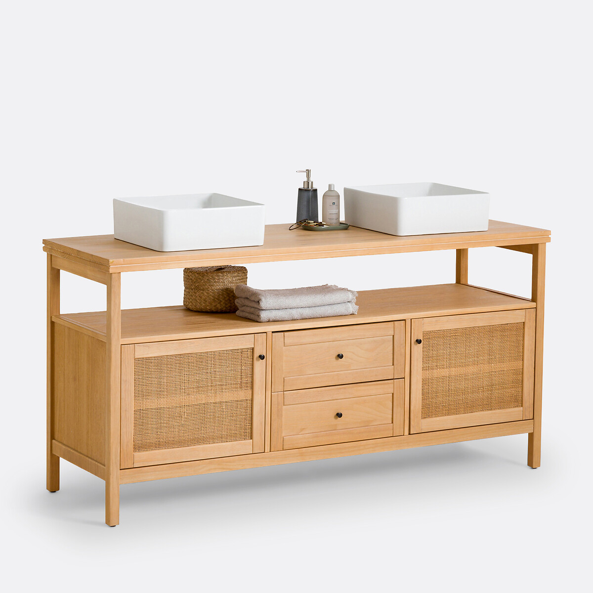 LA REDOUTE INTERIEURS<br>Móvel lavatório duplo L160 cm, Gabin