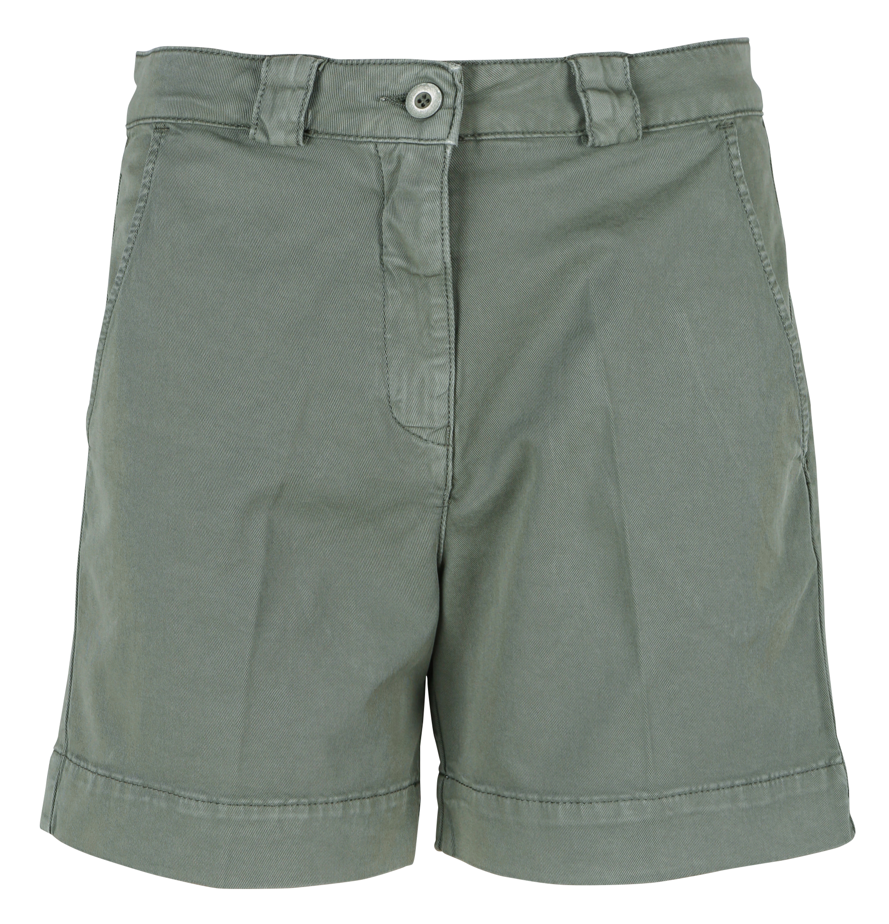 VERMONT - Short large en coton mélangé | Kaki