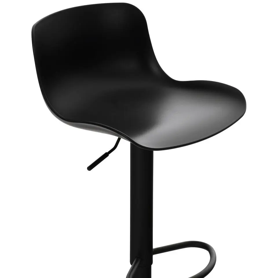 CLP Barkruk Almada zwart Frame - Kunststof - zwart