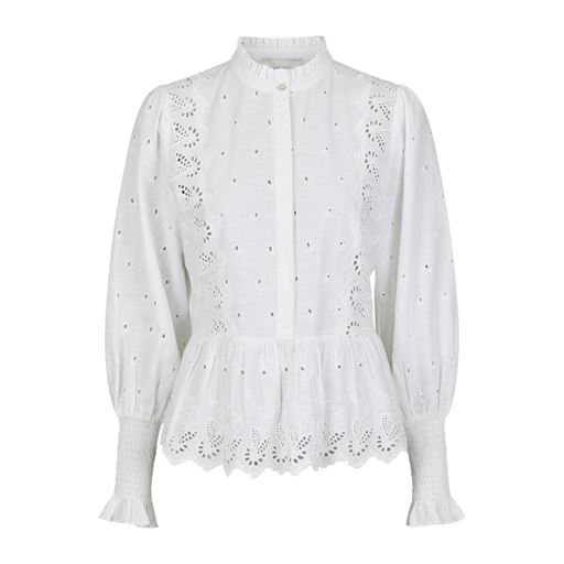 Neo Noir Mavianna Emb Bluse, White, 38