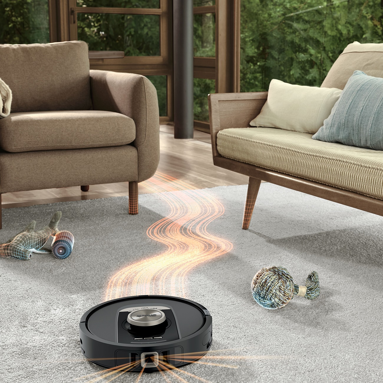 Shark PowerDetect NeverTouch Pro RV2800ZEEU schwarz Saugroboter