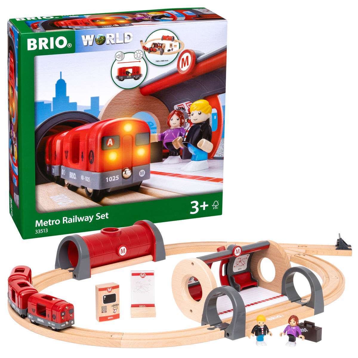 BRIO Spiel Metro Bahn Set