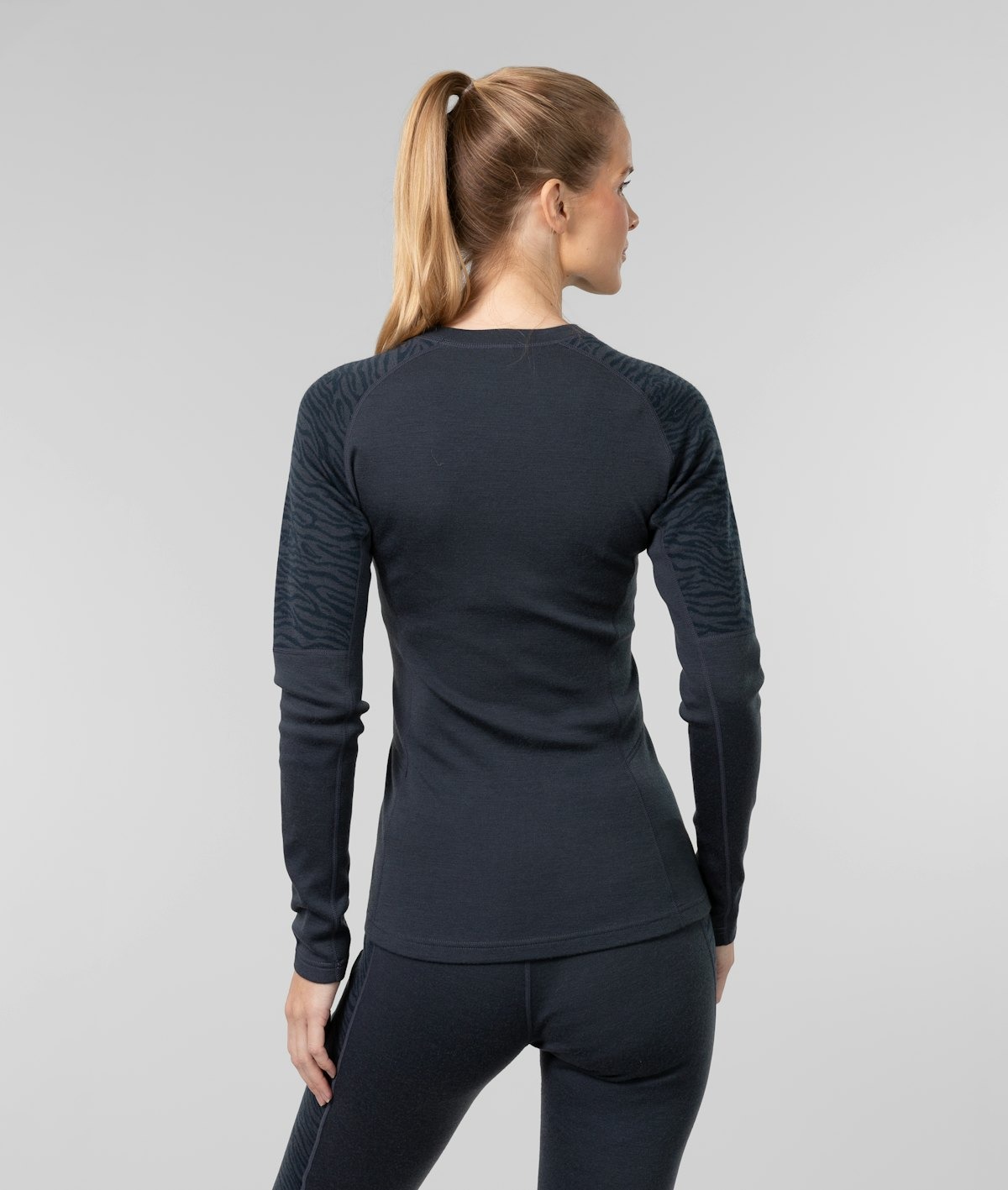 Elevate Wool Long Sleeve Dame Dark Blue