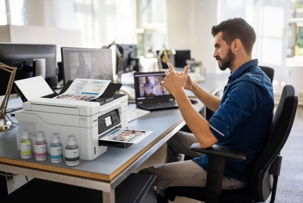 Canon MAXIFY GX4050 - Multifunktionsprinter - farve - blækprinter - kan genopfyldes - Legal (216 x 356 mm) (original) - A4/Legal (medie) - op til 18 ipm (udskriver) - 350 ark - 33.6 Kbps - USB 2.0, Wi-Fi(ac), LAN