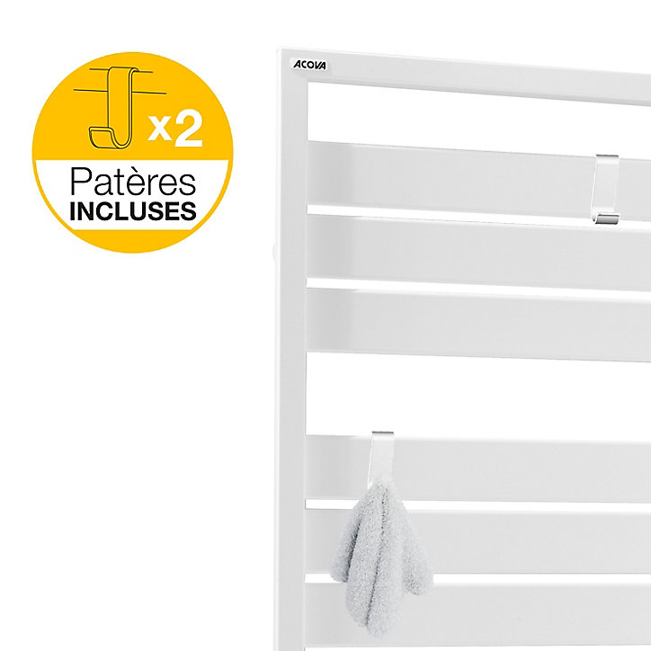 Radiateur sèche-serviettes eau chaude Acova Astrakan grey aluminium 608W