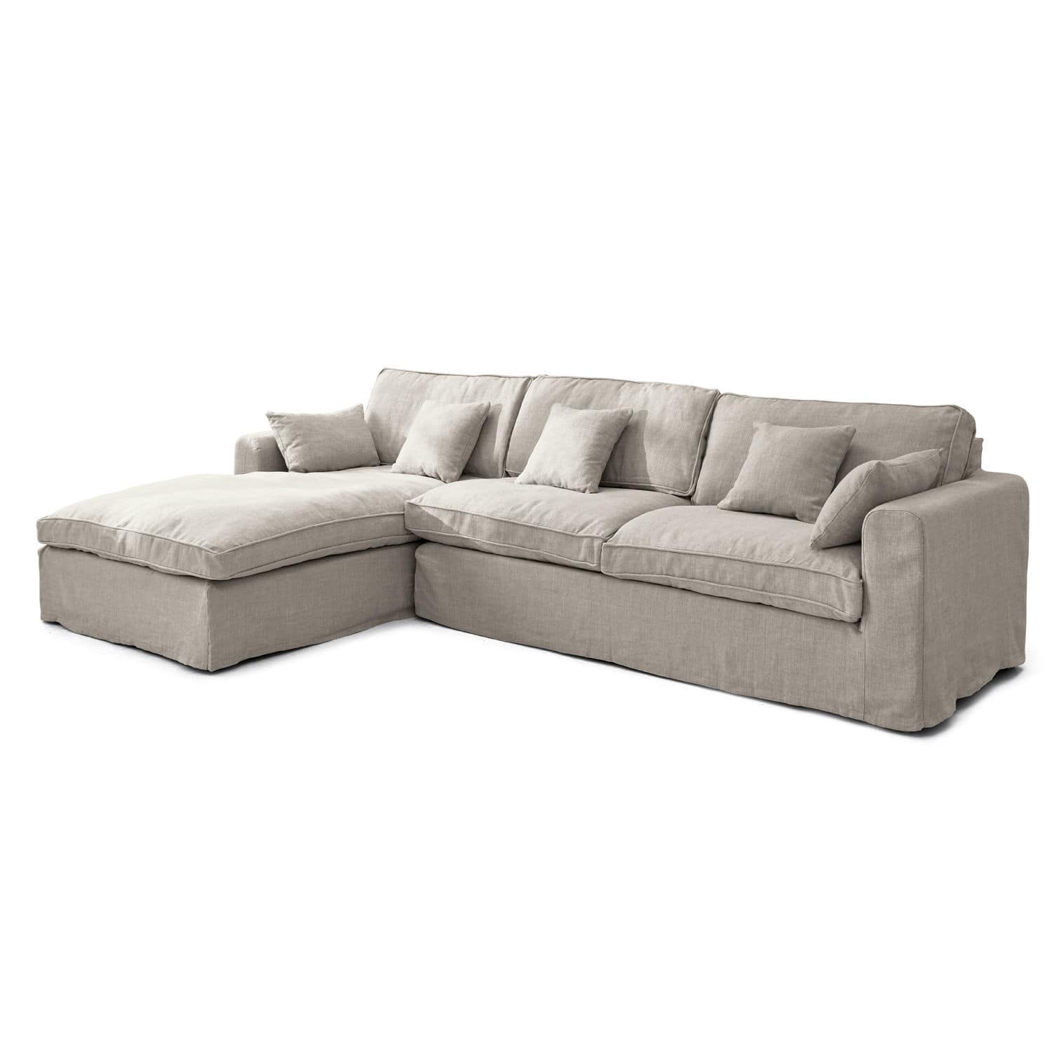 Sofa Seaford Ecksofa links | grau