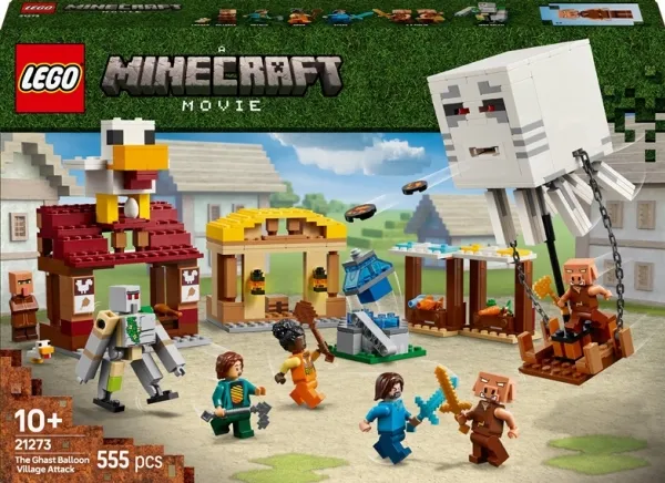 LEGO Minecraft 21273 Ghast-ballonens angreb på landsbyen