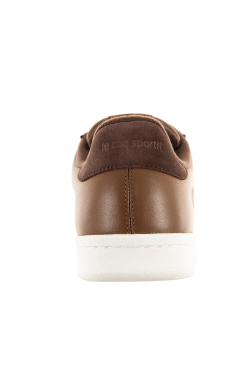 Baskets basses le coq sportif court clean brown