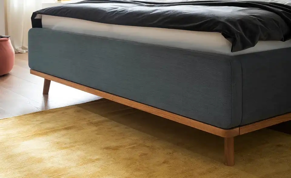 Polsterbettgestell Merla Blau 180 cm