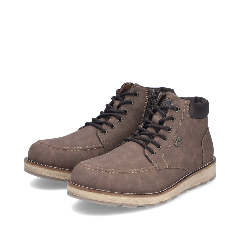 Rieker Herren-Schnürstiefel gefüttert Braun