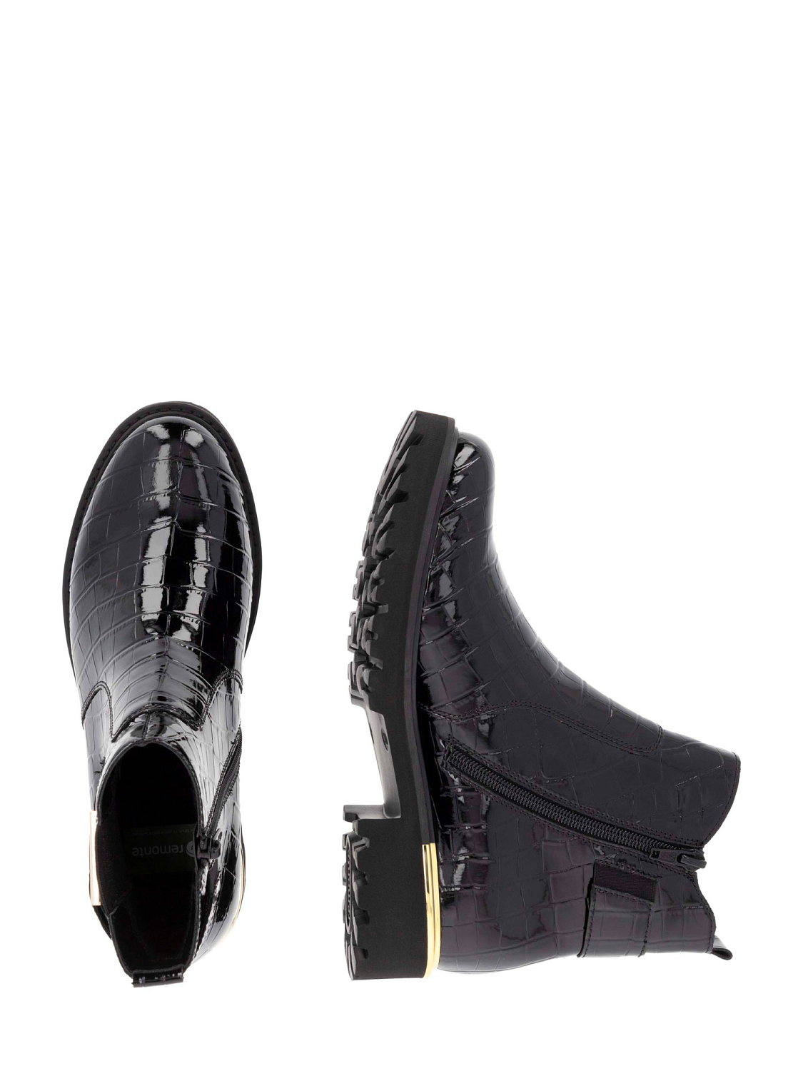 Remonte Gold Croc Boot